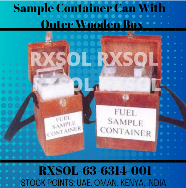 Sample Container Can With Outer Wooden Box